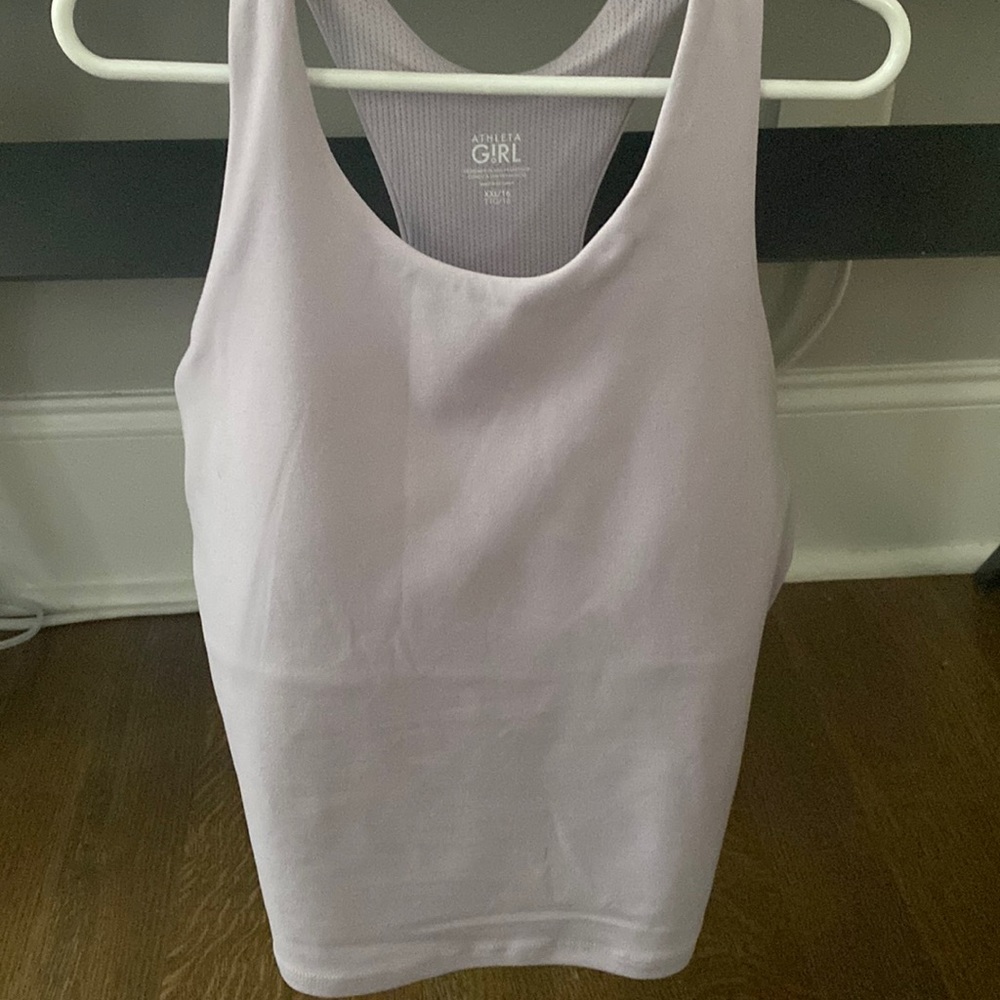 NWT athleta long distance bra light purple